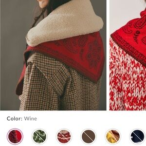 Free People Carmen knitted triangle bandana